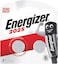 Energizer 2025 Lithium Coin batteries Pack of 2