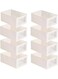 8 Pcs Linen Storage BinsWardrobe Clothes Organizer,Multifunctional Foldable Storage Box&iuml;&frac14;&OElig;With Clear Window&iuml;&frac14;&OElig;Moisture and Mold Prevention&iuml;&frac14;&OElig;for Storing Shirts, T Shirts, Socks, Underwear, Documents