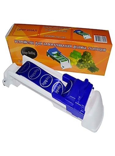 Grape Leaves Rolling Machine Blue/White 13.9x 3.3 x1.7centimeter