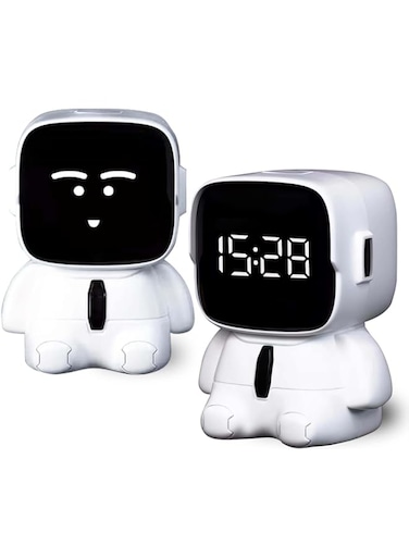 TERRIFI Kids Digital Alarm Clock, UBC RechargeableLED Electronic Clock, 8 Levels of Volume Adjustment, 12/24H 5 Ringtones, Countdown Timer, Birthday Present for Kids, Teens, Girls(Astronaut)