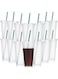 Bokon Tumbler with Straw and Lid Bulk 24 oz Reusable Plastic Cups with Lids and Straws Water Bottle Travel Mug Cup Tumblers Bulk for Cold Hot Drinks Parties Birthdays Adults (Clear,15 Sets)