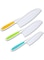 KASTWAVE 3 Piece Set Of Children&rsquo;S Cooking Tools-Firm Grip, Jagged Edges And Safety-Colored Nylon Children&rsquo;S Cooking Can Cut Fruits, Salads, Cakes, Lettuce (Multi-Color)