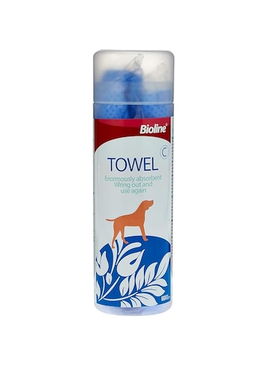Bioline Pet Bath Towel 66x43cm,Highly Absorbent Pet Cleaning Towel