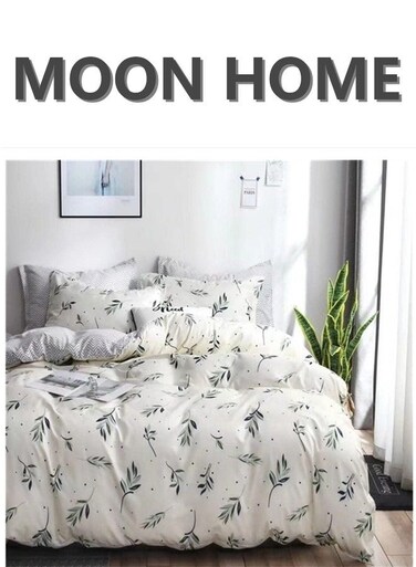 HOME King/Queen/Single size Soft and Breathable Microfiber Hypoallergenic Beautiful Design Duvet Cover Set ,set includes 1 Comforter Cover, 1 Fitted Bedsheet, 4 Pillowcases