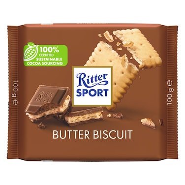 Ritter Sport Butter Biscuit Chocolate, 100g