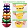 7 Piece Stainless Steel Mixing Bowl Set with Airtight Lids for Kitchen Storage &amp; Serving