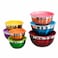 7 Piece Stainless Steel Mixing Bowl Set with Airtight Lids for Kitchen Storage &amp; Serving
