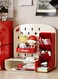 CHIC Desktop Storage Box,Multifunction Miscellaneous Sorting Rack,Perforated Board ,Drawer Style,Pegboard Pen Holder Acrylic Desk Stationery Sundries Organizer(TC-1001-red)