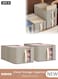 2 PCS Wardrobe Clothes Organizer, Foldable Drawer Closet Organizers with Mesh Window and Handle, Washable Closet Storage Basket Bins, Stackable Closet Storage Organizer, Fabric Storage Boxes for Clothing, Jeans, Bras, Leggings, Sweaters