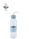 Glass Water Bottle Blue 550ml