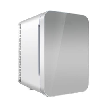 20L Portable Mini Beauty Refrigerator with Mirror Door for Car, Dorm, Office &amp; Skincare Storage