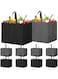 WISELIFE Reusable Grocery Shopping Bags 10 Pack Large Foldable Tote Bags Bulk Eco Produce Bags with Long Handle
