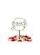 You Acrylic Cake Topper, Gold with Floral Design for Sweet Treats Cupcake Muffins Table Decoration, Appreciation Gift Idea for Women Men, Farewell Party Supplies Decor