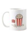 Piece Netflix And Popcorn Printed Mug White/Red/Beige