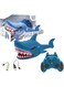 Lexibook - Crazy Shark - Remote Control Shark, Up to 5 km/h (3mph), Automatic hunt and dance modes, programmable, Music effects, Blue, SHARK01