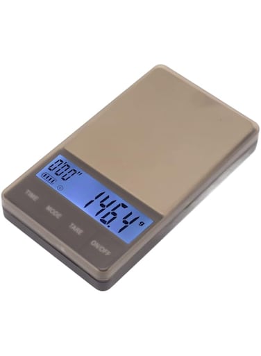 Sorandy 0.1g to 1000g Sensitive Accurate Digital Pocket Coffee Scale, Small Coffee Scale with Timer Tare Function, LCD Stainless Steel Pocket Food Scale Drip Tray Pulling Scale