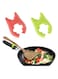 2pcs Heat Resistance Spoon Rest Silicone Spoon Pot Pan Holder&iuml;&frac14;&OElig;Cute Cooking Gadgets