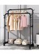 CHIC Garment Cloth Rack, Clothes Hanger Stand Clothes Dryer Rail with Branch Hook Large Bottom Storage Space for Shoes Clothes Jacket Umbrella Hats Scarf Handbags (130cm)