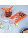 OUDINI 50pcs Halloween candy bags Trick or Treat Bags for kids, Halloween Pastry Bags Cute Rabbit Ear Shape goody bags Halloween Cookies Plastic Gift Bags (Halloween Boo)