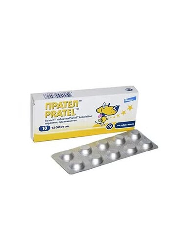 Pratel Tablets for Dogs &amp; Cats 10 Tablets From Varmacy