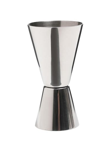 Bar Craft KITCHENCRAFT Stainless Steel Dual Measure Spirit Measure Cup, Carded