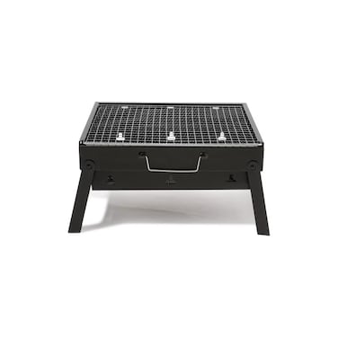 Portable BBQ Charcoal Grill Black 20x35x27 cm