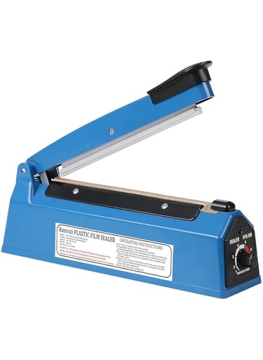 YU WELL Electric Hand Impulse Heat Sealer 8inch Sealing Packaging Machine For Plastic Packet Pouch Bag Polybag (8inch/20cm)