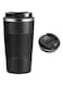 CASA DYNAMICS Smart Stainless Steel 510ml Coffee Cup with LED Temperature Display-BPA Free-Vacuum Insulated Thermal Coffee Tumbler Best For Hot &amp; Cold Drinks-Maintains Drink Hot/Cold For Hours (Black)