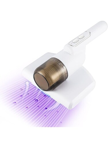 TERRIFI Carpet Cleaner Mini Handheld UV Vacuum Cleaner Portable Wireless Bed Mattress Dust Mite Cleaner Household Dust Mite Removal Instrument for Mattress Pillow Sofa Mattress Carpet