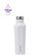 BPA Free Water Bottle White/Silver 500ml