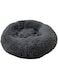 YFFS Fluffy Round Pet Bed, Warm Plush Dog and Cat Pet Bed, Warm and Calm Small Donuts, Kennel, Soft Puppy Sofa To Sleep, Color and Size To Choose From (50 CM,B)