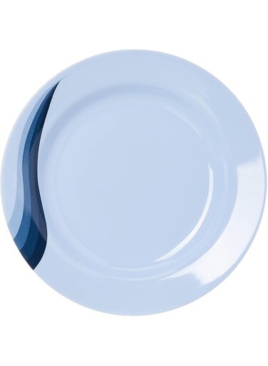 10" Melamine Ware Super Rays Deep Plate - Soup Plates Pasta   with playful Classic decoration, dishwasher safe Ideal for Soup, Deserts, Ice Cream and More (Blue)