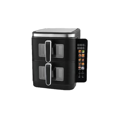 2800W Dual Basket Digital Air Fryer with Touch Control, Viewing Window &amp; Rapid Oil-Free Cooking
