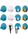 TERRIFI Heavy Duty Self-Adhesive Hooks, 12 Pack Round Thumb Wall Hooks for Towel, Key, Clothes Storage in Kitchen, Bathroom &amp; Dorm Room