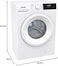 Gorenje 7Kg Fully Automatic Front Load Washing Machine, 15 Programs, Snowflake Drum and Self Cleaning Program, Steam Function, 1200 RPM, WNHPI72SCS, White - 1 Year Warranty