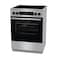 Gorenje 60cm Ceramic Cooker, 4 Zones, 71L Fan Assited Oven, Digital Display, 8 Cooking Programs, AquaClean Function, Interior Light, Extra Steam, AirFry Function, GECS6C70XC, Stainless Steel Finish