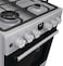 Gorenje 60*60  Freestaning Gas Cooker  &ndash; Powerful  4-Burners gas Hobs &amp; 63L Oven with One-Hand Ignition, Metallic grey  GGI6C20S