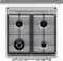 Gorenje 60*60  Freestaning Gas Cooker  &ndash; Powerful  4-Burners gas Hobs &amp; 63L Oven with One-Hand Ignition, Metallic grey  GGI6C20S