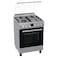 Gorenje  60 cm combi cooker, 4 Gas Zone with Triple Ring Burner, Cast iron grid, 71L Oven Capacity, Cast ironPan Support, Stainless Steel Finish - GK6C40S