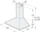 Gorenje Built in Wall Mounted Hood, 90 cm, Pyramid Design, WHC924EX