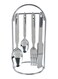 24-Piece Stainless Steel Cutlery Set Silver 24x13cm