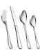24 Piece Stainless Steel Cutlery Set for 6 People, Flatware Silverware Set with Knife Fork Spoon, Elegant Tableware for Daily Use/Christmas, Mirror Finished. Dishwasher Safe