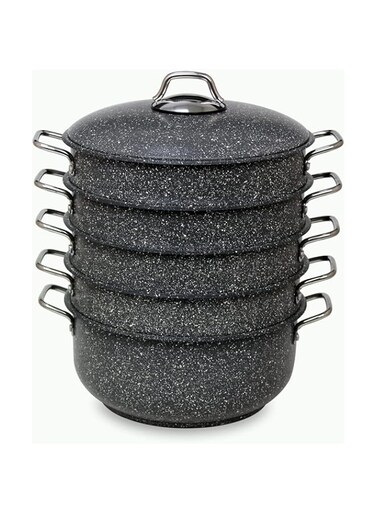 Hascevher Germanitium Steamer Manti Pot 5 tier Multi Purpose Cooking Pot (26 CM)