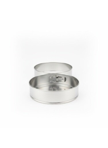 Stainless Steel Baking Mould with Springform Base 24cm Cake Tin