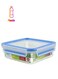 Square Clip And Close Food Container Clear/Blue 850ml
