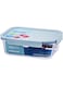 LocknLock Clear Glass Rectangular 1L Mint - Durable, Airtight, Heat-Resistant Food Storage Container