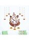 StickMe 'Shree Ganesh - Ganesha - Ganpathi Colourful Vinyl Wall Sticker' -SM1046 (Multicolour - 85cm X 80 cm )