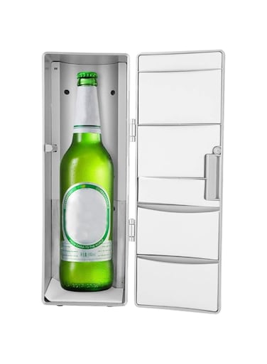 Cryfokt Mini Fridge Freezer, Small Fridge Freezer, Cooler and Warmer USB Frideg Boat or for Home Car