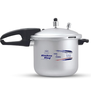 Kitchen King - Feast , 5 Ltr Pressure Cooker, 4-Point Safety System, Smart Cooking Technology, PFOA-Free, Energy-Saving, Ideal for Professionals &amp; Home Use