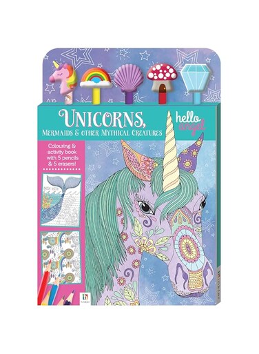 Hinkler Kaleidoscope Hello Angel Unicorns Mermaids Pencil Set 5-Pieces